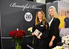Gerdi van Genderen en Luna van Bergeijk stonden op de beurs namens G&G Flowers.